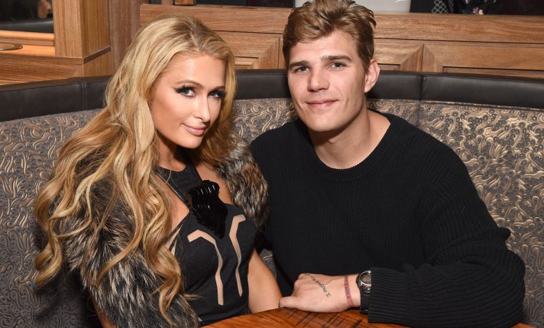 Chris Zylka with Paris Hilton